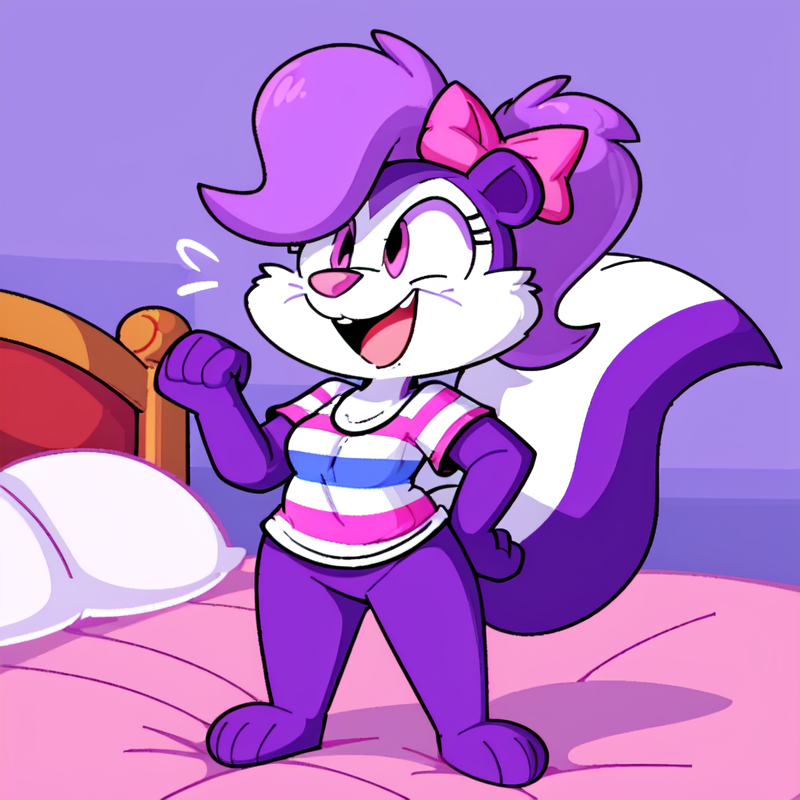 01325-1306471854-by Sodacaps, by Superiorfox, by Velveteksotica,_(_lora_FifiLaFume_0.8_, Fifi, skunk, girl, purple body, purple legs, purple arms.png